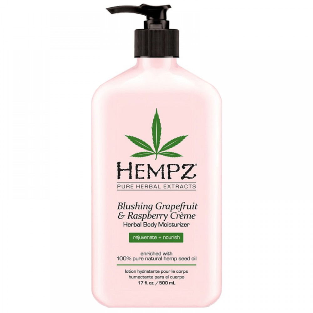 HEMPZ Blushing Grapefruit Raspberry Creme Herbal Body Moisturizer 500ml - Молочко для тіла Грейпфрут і Малина HEMPZ Blushing Grapefruit Raspberry Creme Herbal Body Moisturizer 500ml - Молочко для тіла Грейпфрут і Малина